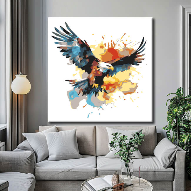 Malen nach Zahlen Adler Tierkunst