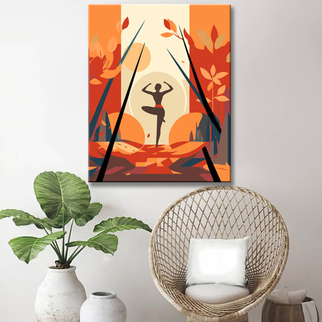 Yoga Art zum Ausmalen Malen nach Zahlen