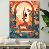 Yoga- Kunstbild zum Ausmalen Malen nach Zahlen