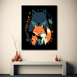 Malen nach Zahlen für Kinder Fuchs Illustration