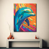 Delfin Malen nach Zahlen - Pop Art