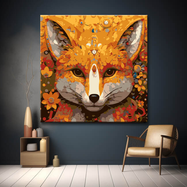 Fuchs - Malen nach Zahlen Tierkunst