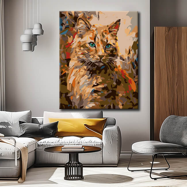 Malen nach Zahlen Somali Katze