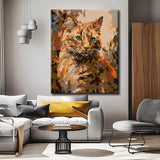 Malen nach Zahlen Somali Katze