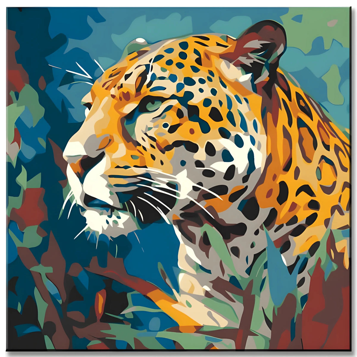 Malen nach Zahlen Leopard Gemälde