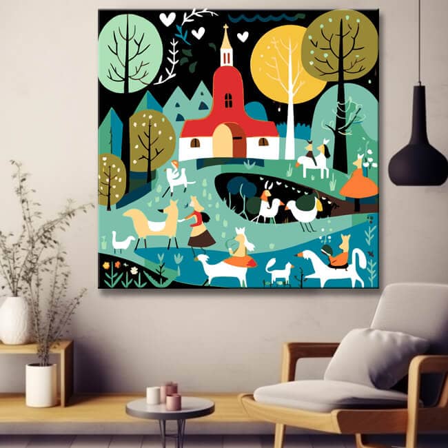 Fantasy Landscape for Kids - Paint by Numbers
