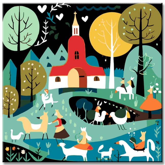 Fantasy Landscape for Kids - Paint by Numbers