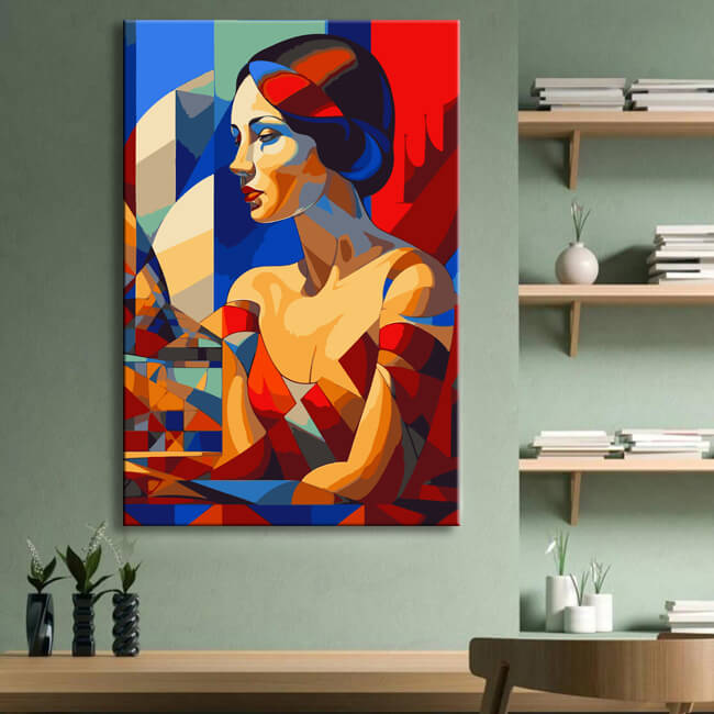 Malen nach Zahlen Kunst Elegante Schönheit im Kurasov Stil I