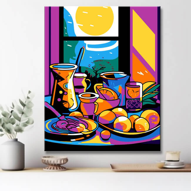 Pop Art Objekte - Malen nach Zahlen