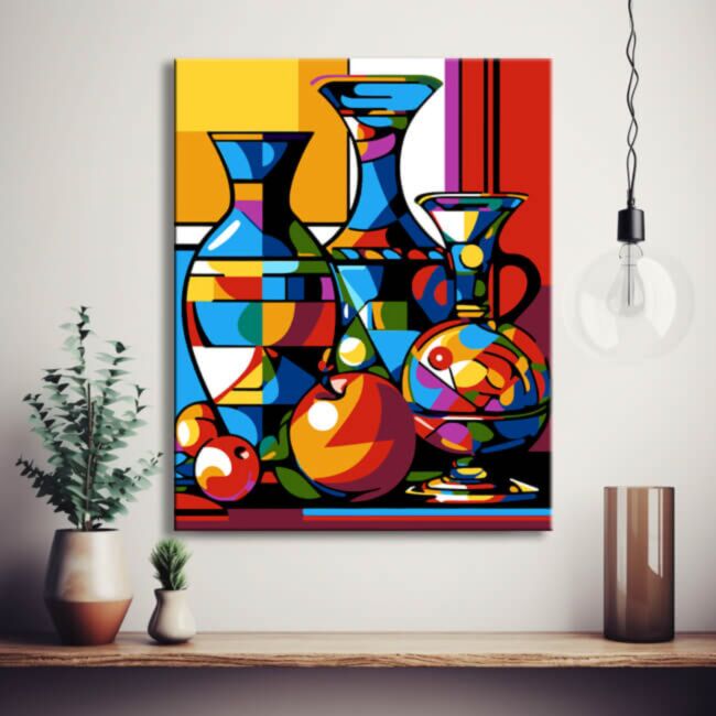 Pop-Art Stillleben - Malen nach Zahlen
