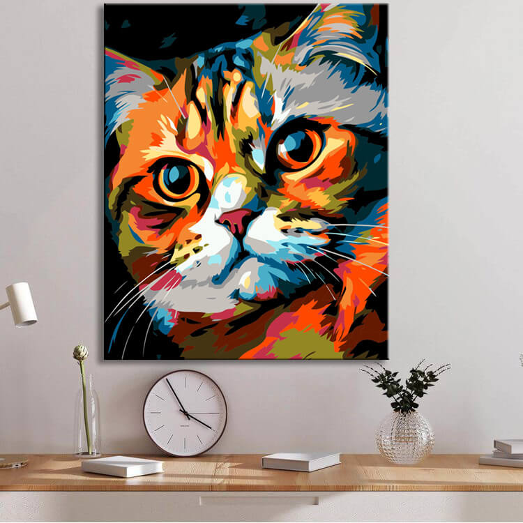Scottish Fold Katze Malen nach Zahlen