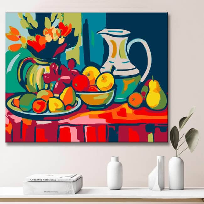 Colorful Still Life Matisse Painting by Numbers
