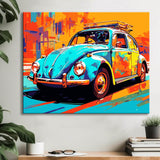 VW Käfer Modern Art Malen nach Zahlen
