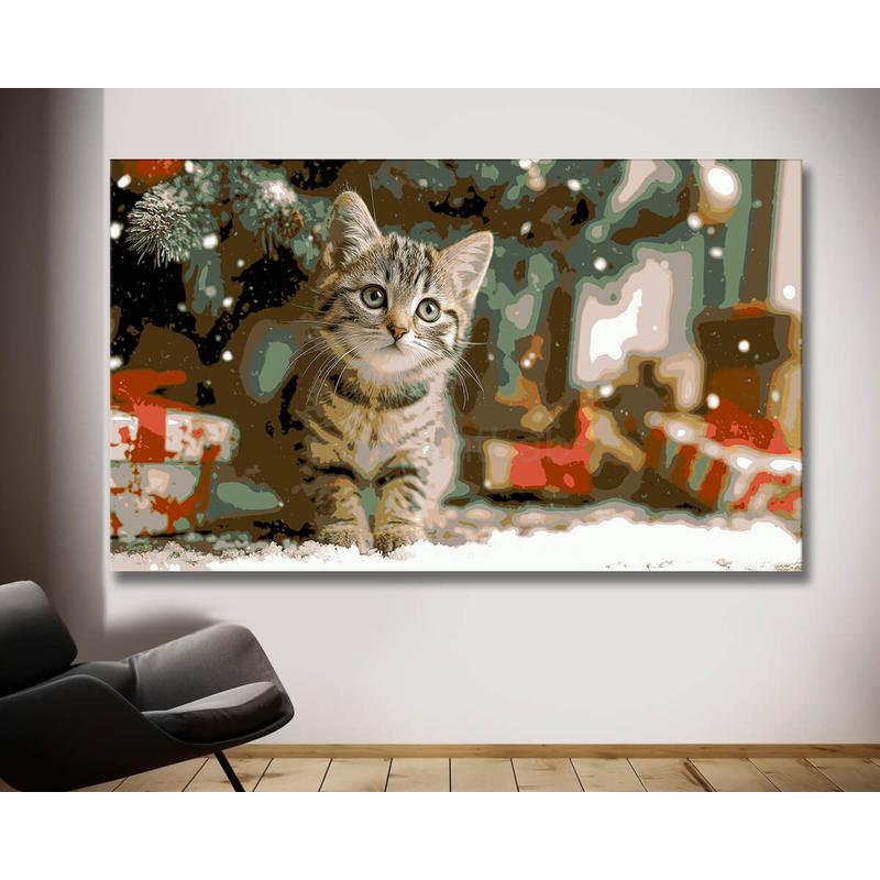 Malen nach Zahlen Nikolaus Katze