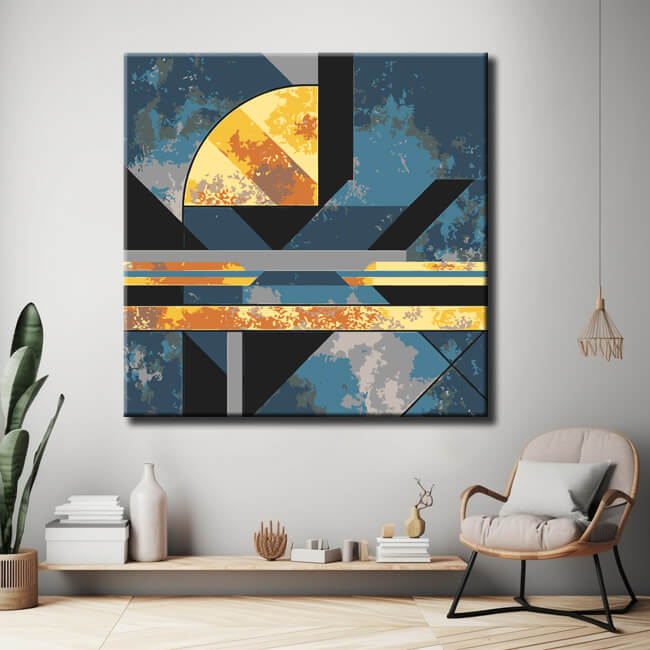Malen nach Zahlen Geometrisches Design