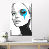 Malen nach Zahlen blaues Auge