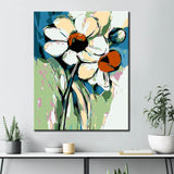 Malen nach Zahlen Blume Abstrakt