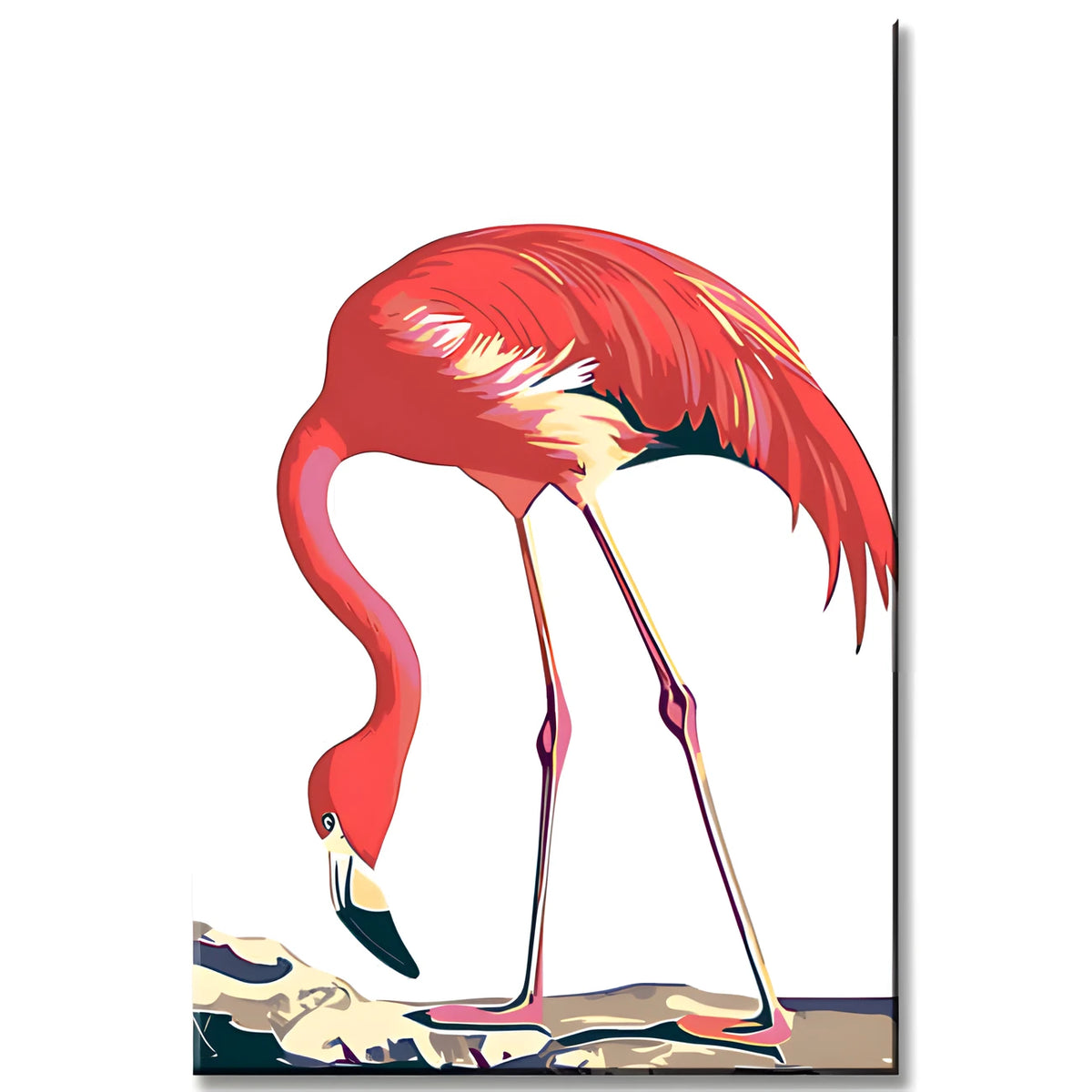 Malen nach Zahlen Flamingo Tiere