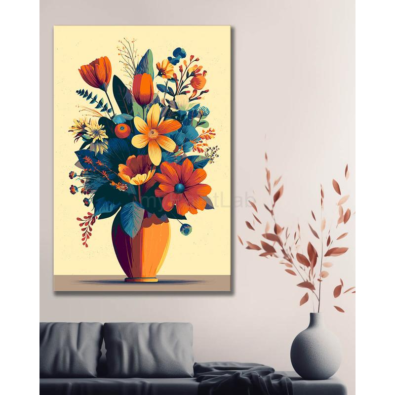 Malen nach Zahlen Blumen Stillleben