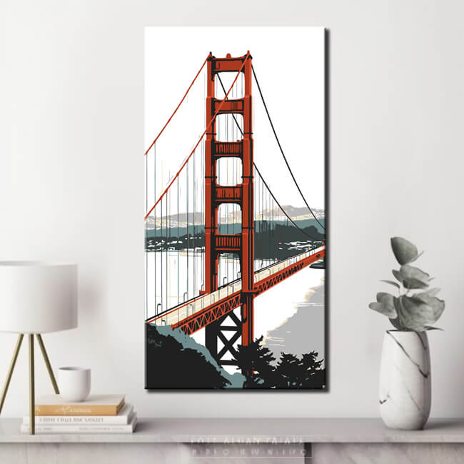 Malen nach Zahlen San Francisco Brücke