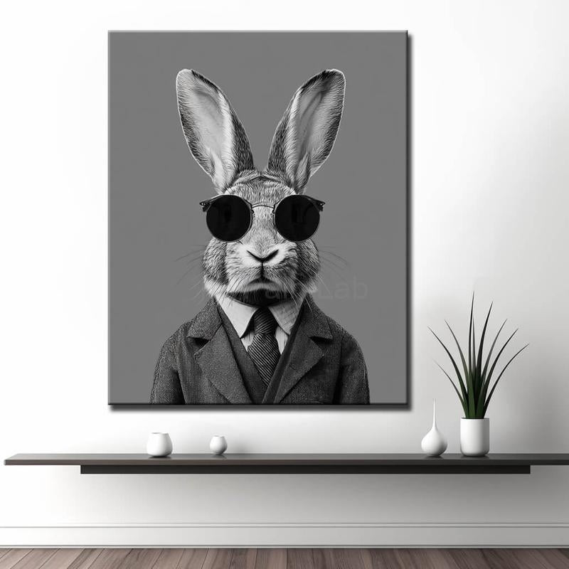 Malen nach Zahlen Hase cool