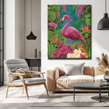Malen nach Zahlen Flamingo