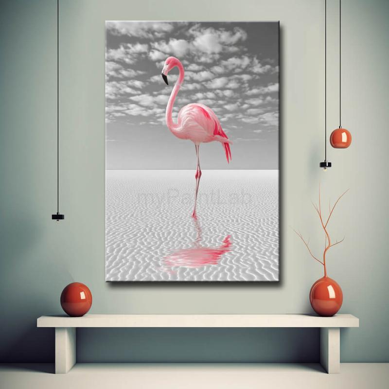 Malen nach Zahlen Flamingo am Ufer