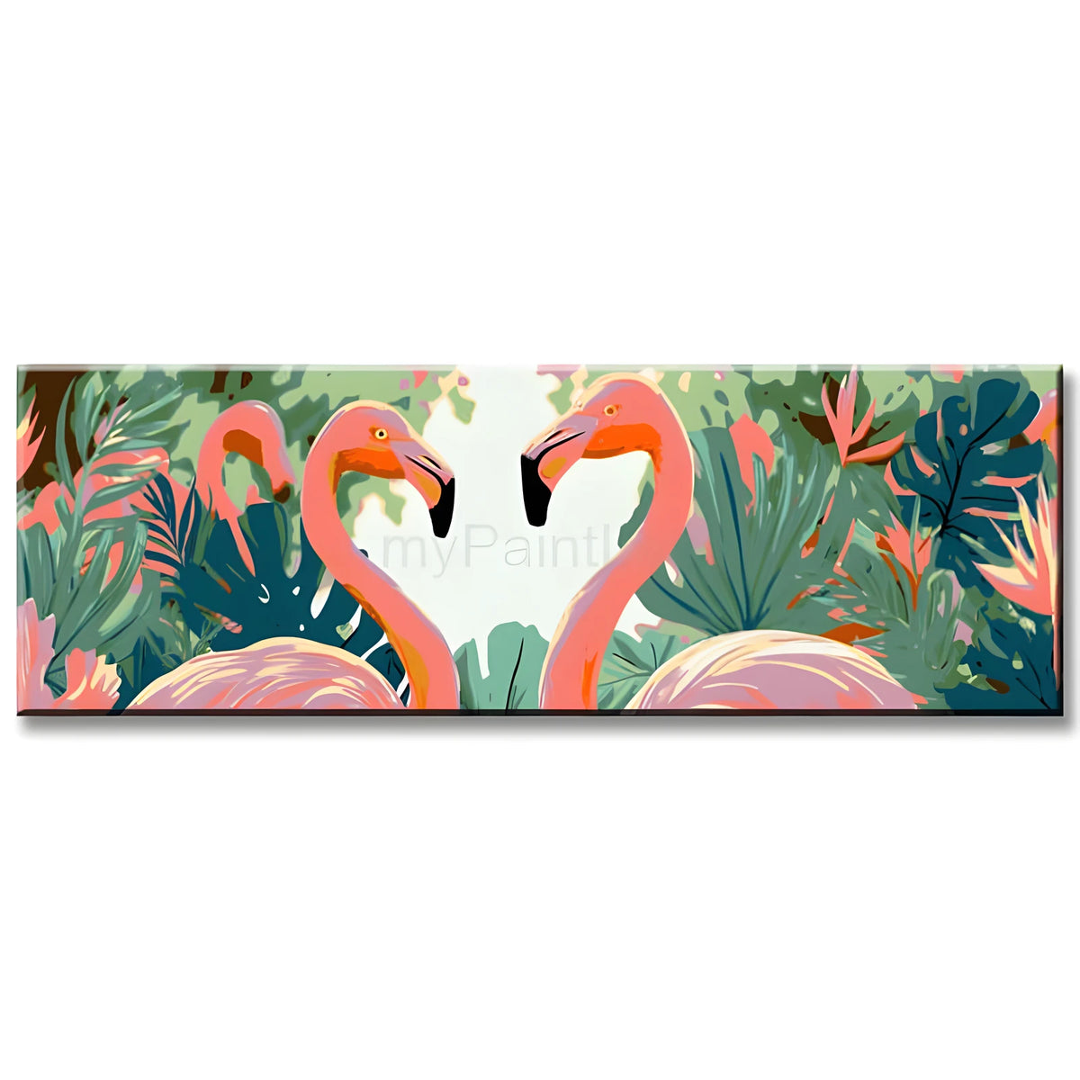 Malen nach Zahlen Flamingos