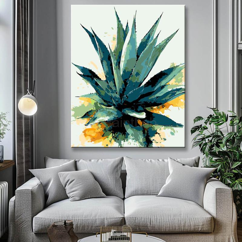 Malen nach Zahlen Aloe Vera