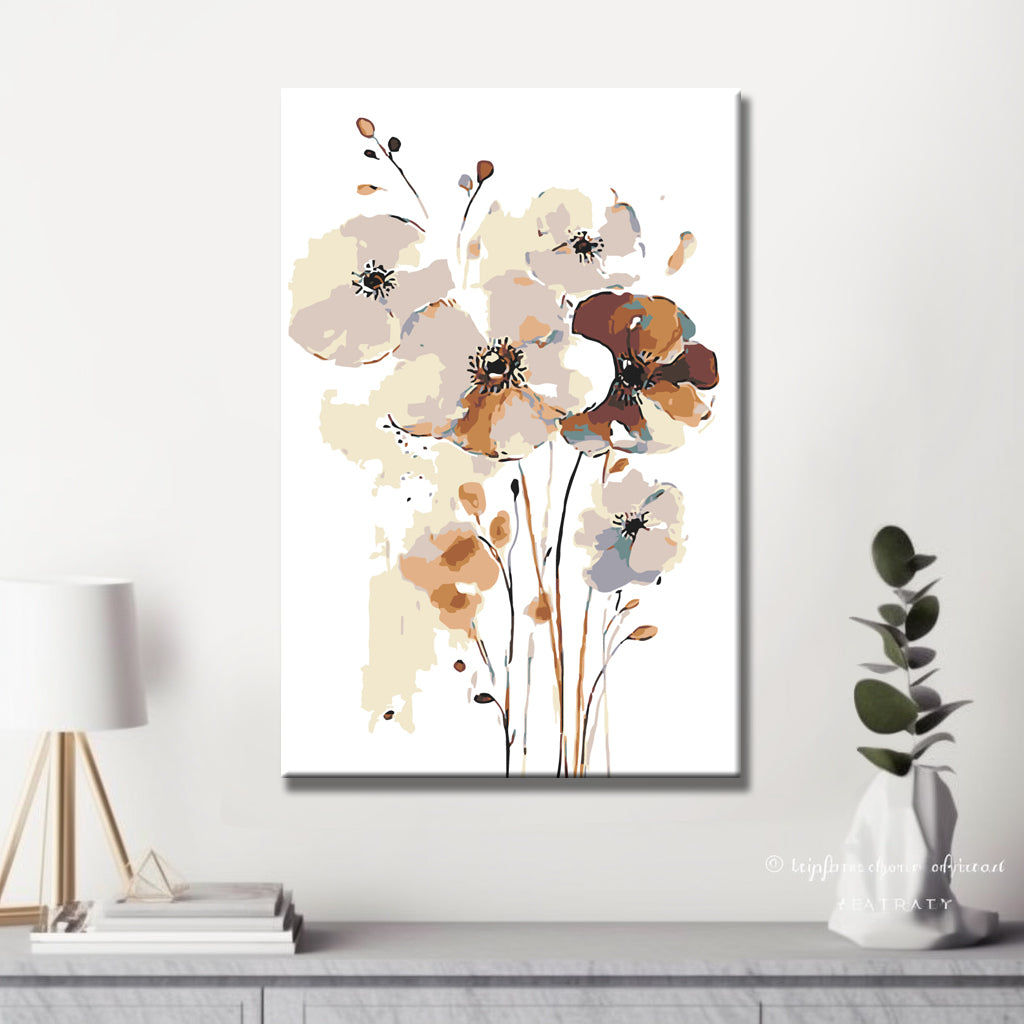 Malen nach Zahlen Blumen
