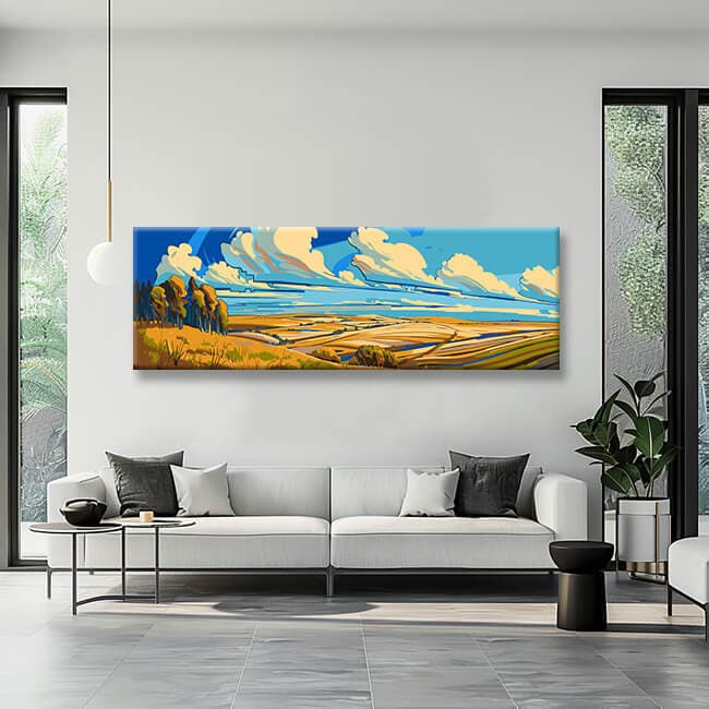 Painting by Numbers Panoramic Wheat Fields